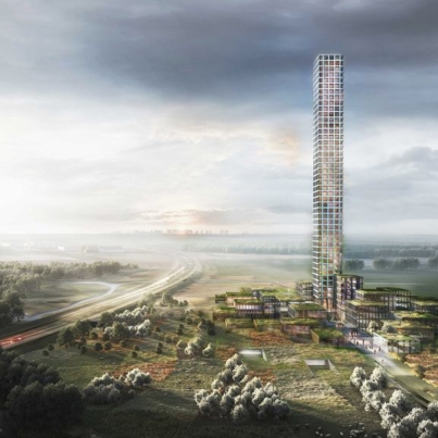 Dania - Bestseller Tower w Brande - najwyższy budynek w unii europejskiej - Dorte Mandrup Arkitekter