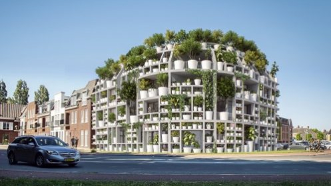 Zielony budynek mieszkalno-biurowy w Sint-Michielsgestel - Green Villa