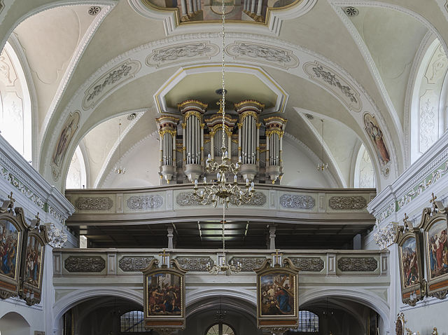 Lądek-Zdrój, kościół par. p.w. Narodzenia NMP, 1688-1692, empora
