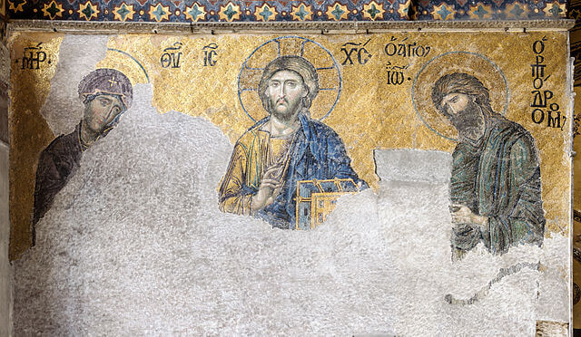 przedstawienie deesis w Hagia Sophia