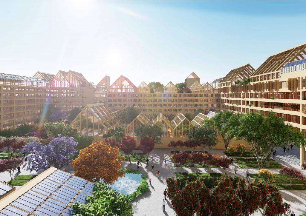 Samowystarczalne miasto idealne Xiong`an - projekt architektoniczno-urbanistyczny