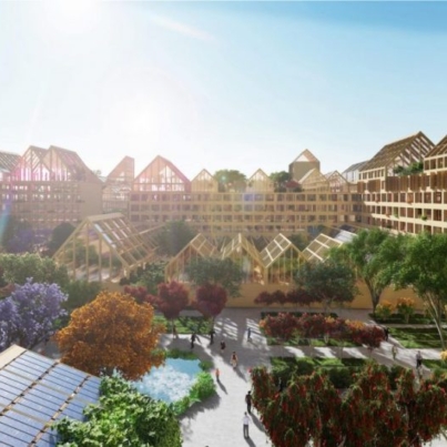 Samowystarczalne miasto idealne Xiong`an - projekt architektoniczno-urbanistyczny