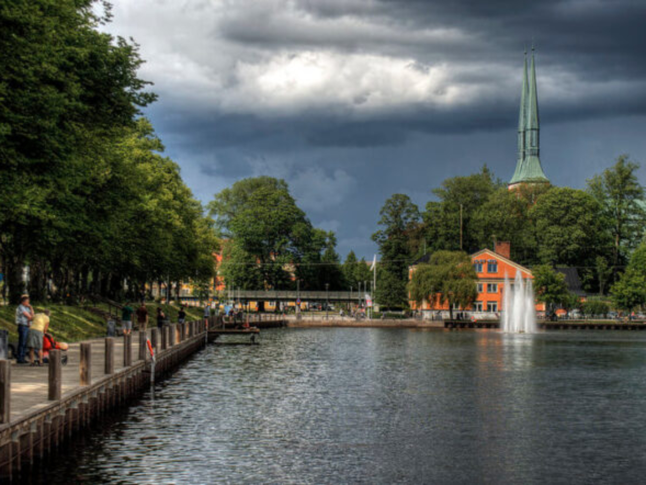 Miasto Växjö w Szwecji.