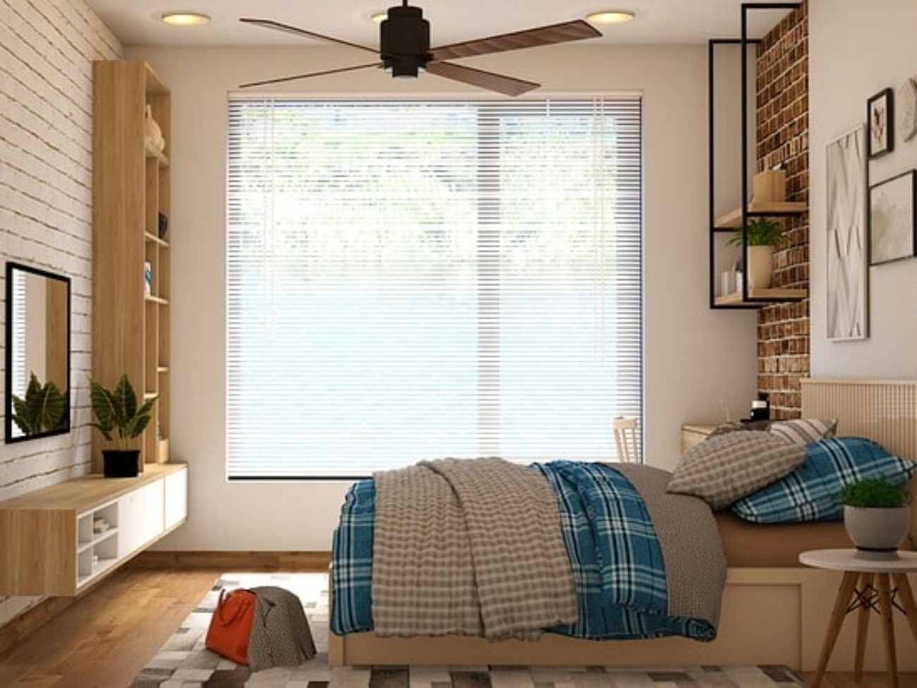 materac lateksowy w sypialni