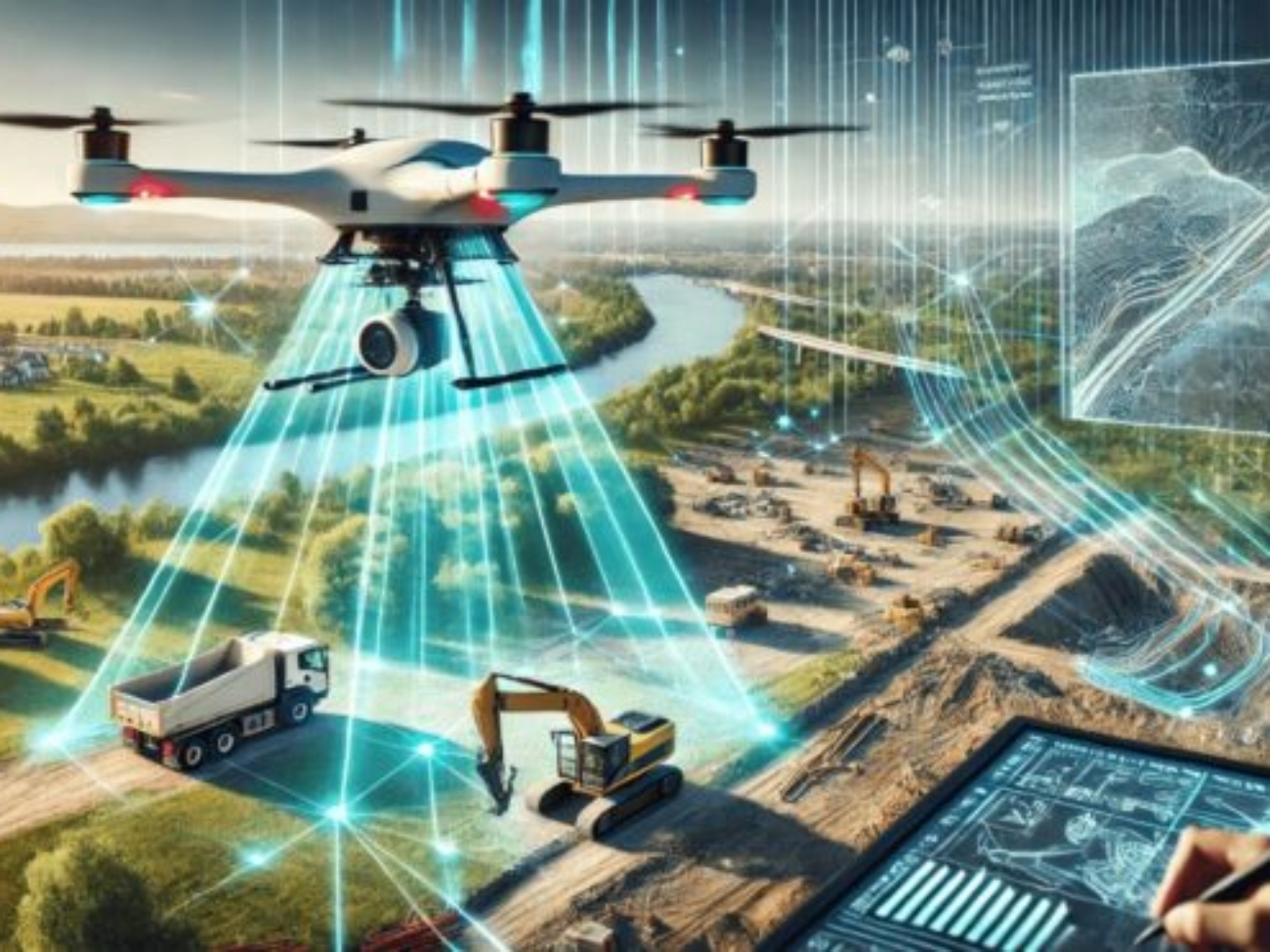 drony w geodezji
