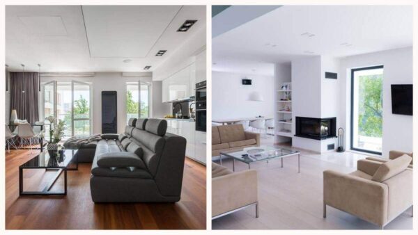 podłoga w salonie jasna