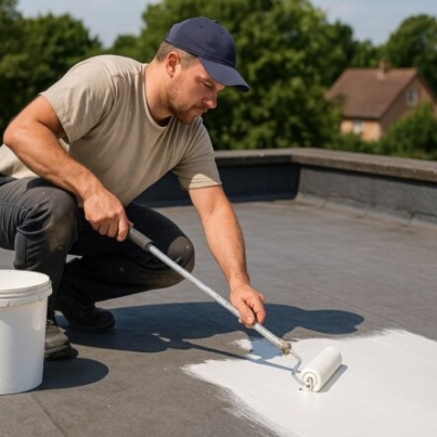 mezczyzna-uszczelnia-dach